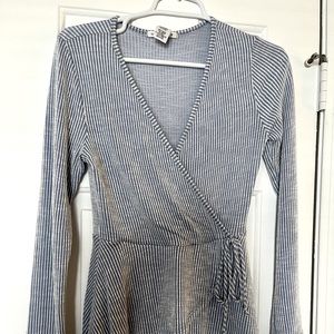 Caution To The Wind Ribbed Blouse